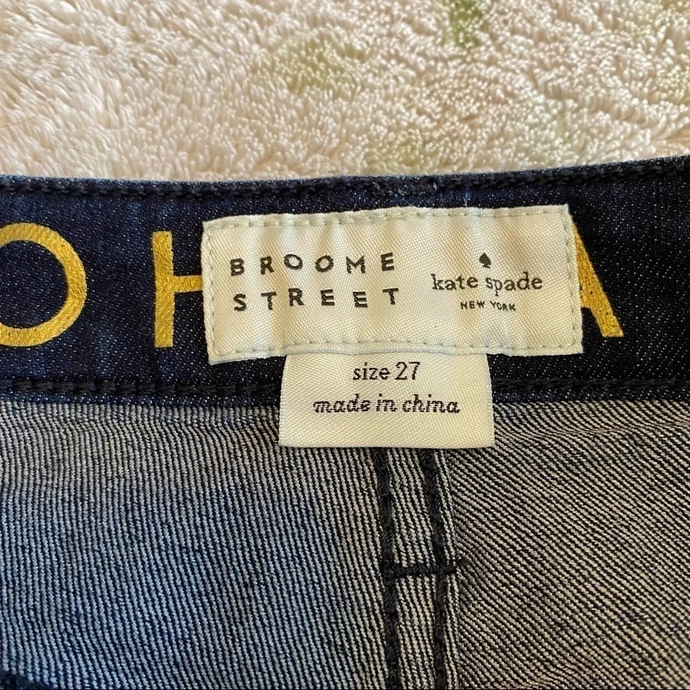 Kate Spade Broome Street Straight Leg Ankle Crop Jeans Size 27